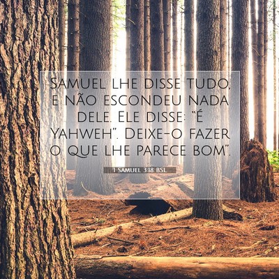 Picture 07 - 1 Samuel 3:18 BSL - Samuel lhe disse tudo, e não escondeu nada dele. - Bible Verse Picture