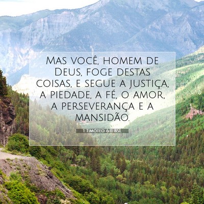Picture 07 - 1 Timóteo 6:11 BSL - Mas você, homem de Deus, foge destas coisas, e - Bible Verse Picture