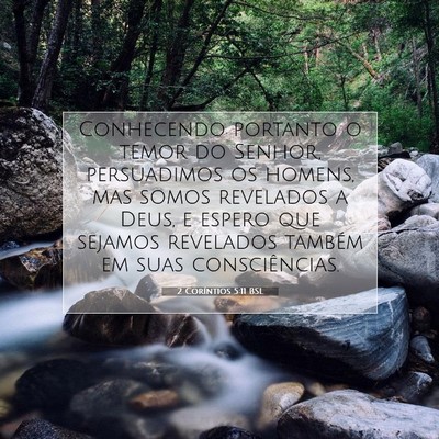Picture 07 - 2 Coríntios 5:11 BSL - Conhecendo portanto o temor do Senhor, - Bible Verse Picture