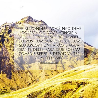 Picture 07 - 2 Reis 6:22 BSL - Ele respondeu: “Você não deve golpeá-los”. - Bible Verse Picture