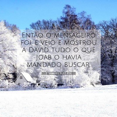Picture 07 - 2 Samuel 11:22 BSL - Então o mensageiro foi, e veio e mostrou a David - Bible Verse Picture