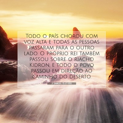 Picture 07 - 2 Samuel 15:23 BSL - Todo o país chorou com voz alta e todas as - Bible Verse Picture