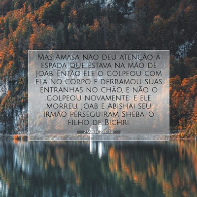 Picture 07 - 2 Samuel 20:10 BSL - Mas Amasa não deu atenção à espada que estava - Bible Verse Picture