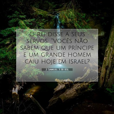 Picture 07 - 2 Samuel 3:38 BSL - O rei disse a seus servos: “Vocês não sabem - Bible Verse Picture