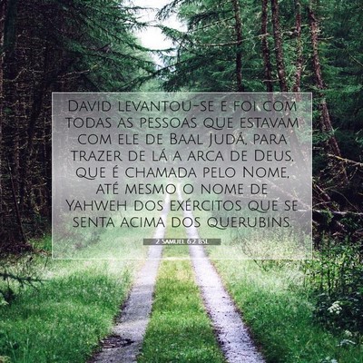 Picture 07 - 2 Samuel 6:2 BSL - David levantou-se e foi com todas as pessoas que - Bible Verse Picture