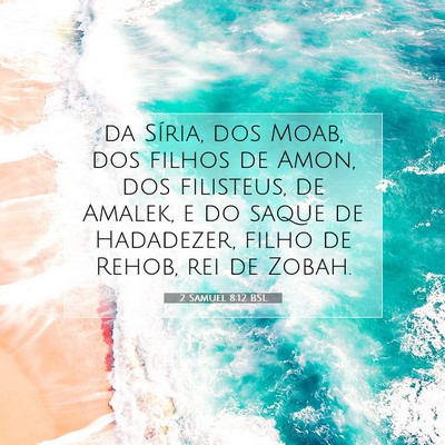 Picture 07 - 2 Samuel 8:12 BSL - da Síria, dos Moab, dos filhos de Amon, dos - Bible Verse Picture