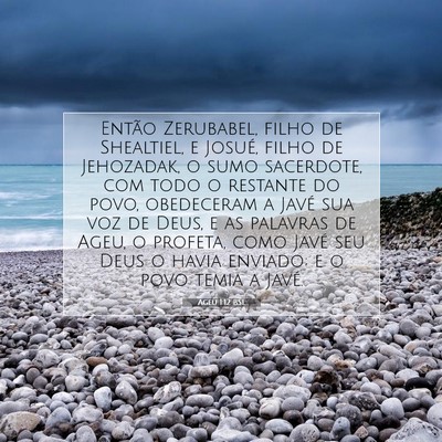 Picture 07 - Ageu 1:12 BSL - Então Zerubabel, filho de Shealtiel, e Josué, - Bible Verse Picture