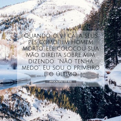 Picture 07 - Apocalipse 1:17 BSL - Quando o vi, caí a seus pés como um homem - Bible Verse Picture