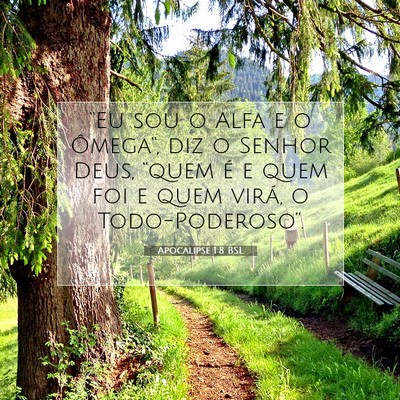 Picture 07 - Apocalipse 1:8 BSL - “Eu sou o Alfa e o Ômega“, diz o Senhor - Bible Verse Picture