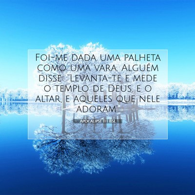 Picture 07 - Apocalipse 11:1 BSL - Foi-me dada uma palheta como uma vara. Alguém - Bible Verse Picture