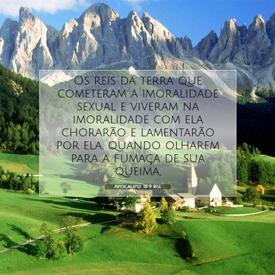 Picture 07 - Apocalipse 18:9 BSL - Os reis da terra que cometeram a imoralidade - Bible Verse Picture