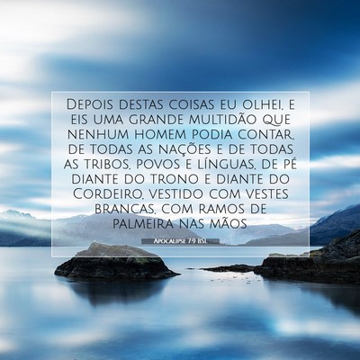 Picture 07 - Apocalipse 7:9 BSL - Depois destas coisas eu olhei, e eis uma grande - Bible Verse Picture