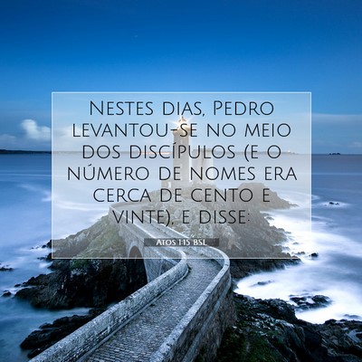 Picture 07 - Atos 1:15 BSL - Nestes dias, Pedro levantou-se no meio dos - Bible Verse Picture