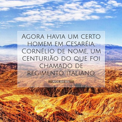 Picture 07 - Atos 10:1 BSL - Agora havia um certo homem em Cesaréia, - Bible Verse Picture
