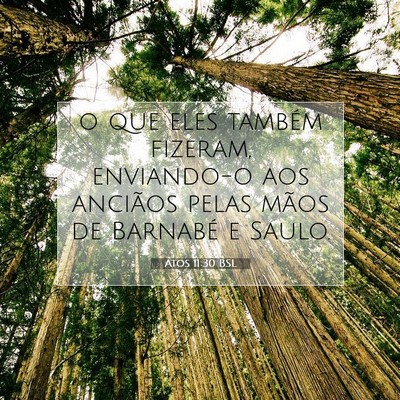 Picture 07 - Atos 11:30 BSL - o que eles também fizeram, enviando-o aos - Bible Verse Picture