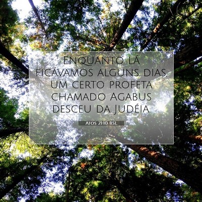 Picture 07 - Atos 21:10 BSL - Enquanto lá ficávamos alguns dias, um certo - Bible Verse Picture