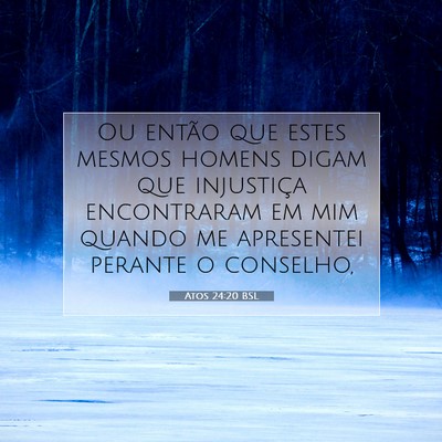 Picture 07 - Atos 24:20 BSL - Ou então que estes mesmos homens digam que - Bible Verse Picture
