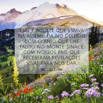 Picture 07 - Atos 7:38 BSL - Este é aquele que estava na assembléia no - Bible Verse Picture