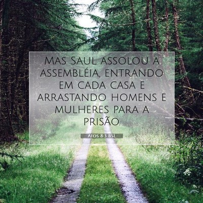 Picture 07 - Atos 8:3 BSL - Mas Saul assolou a assembléia, entrando em cada - Bible Verse Picture