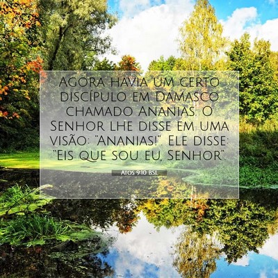 Picture 07 - Atos 9:10 BSL - Agora havia um certo discípulo em Damasco - Bible Verse Picture