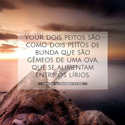 Picture 07 - Canção de Salomão 4:5 BSL - Your dois peitos são como dois peitos de bunda - Bible Verse Picture