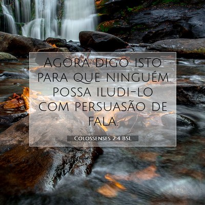 Picture 07 - Colossenses 2:4 BSL - Agora digo isto para que ninguém possa iludi-lo - Bible Verse Picture