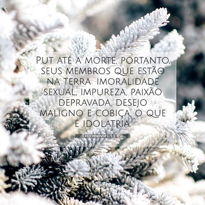 Picture 07 - Colossenses 3:5 BSL - Put até a morte, portanto, seus membros que - Bible Verse Picture