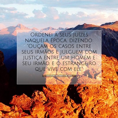 Picture 07 - Deuteronômio 1:16 BSL - Ordenei a seus juízes naquela época, dizendo: - Bible Verse Picture