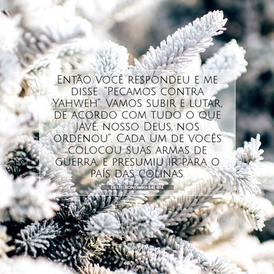 Picture 07 - Deuteronômio 1:41 BSL - Então você respondeu e me disse: “Pecamos - Bible Verse Picture