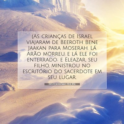 Picture 07 - Deuteronômio 10:6 BSL - (As crianças de Israel viajaram de Beeroth Bene - Bible Verse Picture