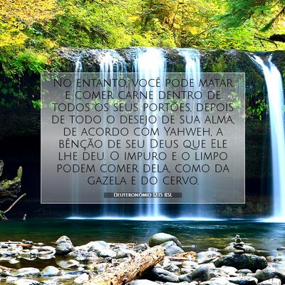 Picture 07 - Deuteronômio 12:15 BSL - No entanto, você pode matar e comer carne dentro - Bible Verse Picture