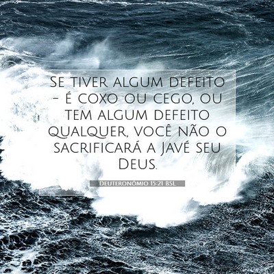 Picture 07 - Deuteronômio 15:21 BSL - Se tiver algum defeito - é coxo ou cego, ou tem - Bible Verse Picture