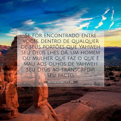 Picture 07 - Deuteronômio 17:2 BSL - Se for encontrado entre vocês, dentro de - Bible Verse Picture