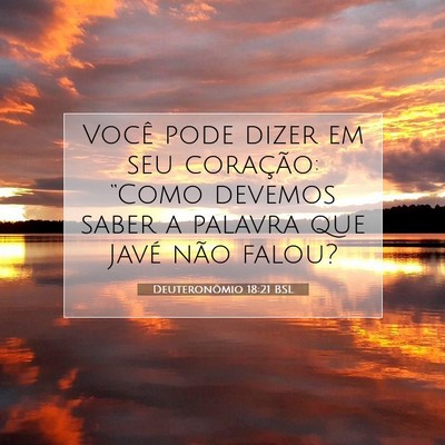 Picture 07 - Deuteronômio 18:21 BSL - Você pode dizer em seu coração: “Como - Bible Verse Picture