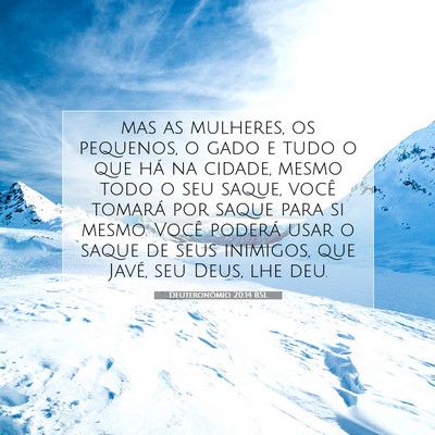 Picture 07 - Deuteronômio 20:14 BSL - mas as mulheres, os pequenos, o gado e tudo o que - Bible Verse Picture
