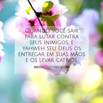 Picture 07 - Deuteronômio 21:10 BSL - Quando você sair para lutar contra seus - Bible Verse Picture