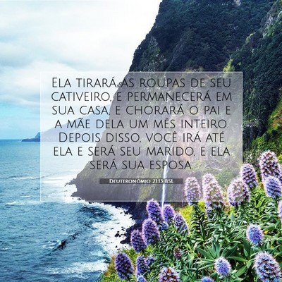 Picture 07 - Deuteronômio 21:13 BSL - Ela tirará as roupas de seu cativeiro, e - Bible Verse Picture