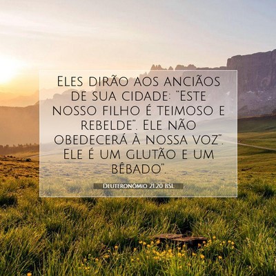 Picture 07 - Deuteronômio 21:20 BSL - Eles dirão aos anciãos de sua cidade: “Este - Bible Verse Picture