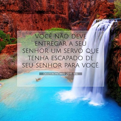 Picture 07 - Deuteronômio 23:15 BSL - Você não deve entregar a seu senhor um servo - Bible Verse Picture