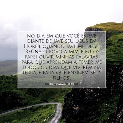 Picture 07 - Deuteronômio 4:10 BSL - no dia em que você esteve diante de Javé seu - Bible Verse Picture