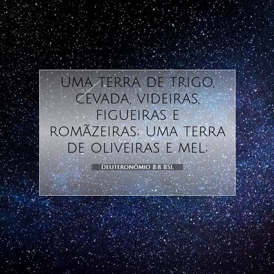Picture 07 - Deuteronômio 8:8 BSL - uma terra de trigo, cevada, videiras, figueiras e - Bible Verse Picture