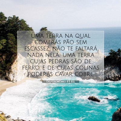 Picture 07 - Deuteronômio 8:9 BSL - uma terra na qual comerás pão sem escassez, - Bible Verse Picture