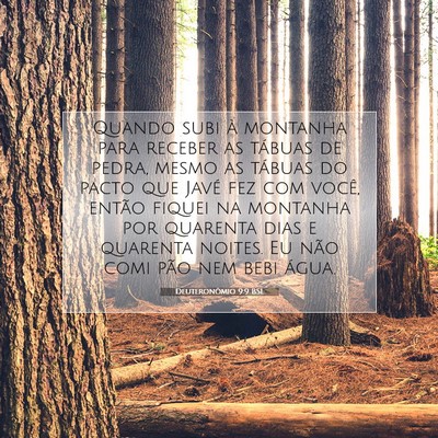 Picture 07 - Deuteronômio 9:9 BSL - Quando subi à montanha para receber as tábuas - Bible Verse Picture