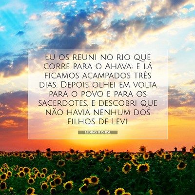 Picture 07 - Esdras 8:15 BSL - Eu os reuni no rio que corre para o Ahava; e lá - Bible Verse Picture