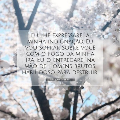 Picture 07 - Ezequiel 21:31 BSL - Eu lhe expressarei a minha indignação. Eu vou - Bible Verse Picture