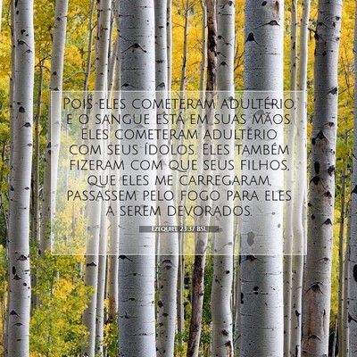 Picture 07 - Ezequiel 23:37 BSL - Pois eles cometeram adultério, e o sangue está - Bible Verse Picture