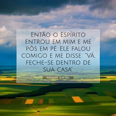 Picture 07 - Ezequiel 3:24 BSL - Então o Espírito entrou em mim e me pôs em - Bible Verse Picture