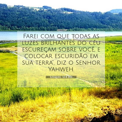 Picture 07 - Ezequiel 32:8 BSL - Farei com que todas as luzes brilhantes do céu - Bible Verse Picture
