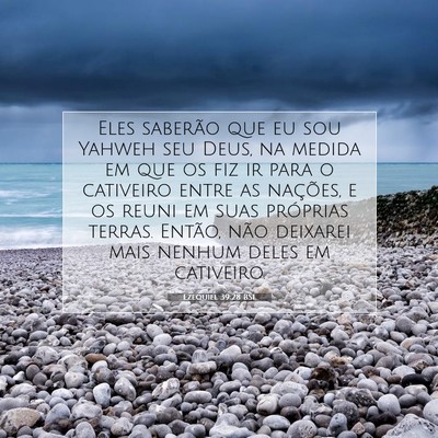 Picture 07 - Ezequiel 39:28 BSL - Eles saberão que eu sou Yahweh seu Deus, na - Bible Verse Picture