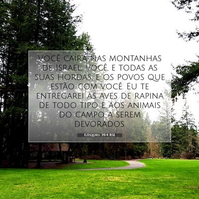 Picture 07 - Ezequiel 39:4 BSL - Você cairá nas montanhas de Israel, você, e - Bible Verse Picture